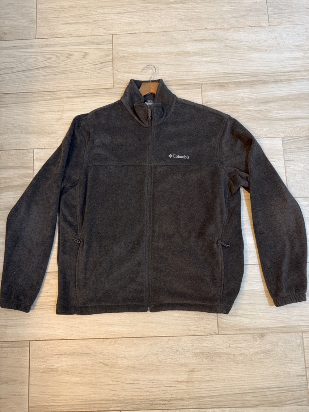 Columbia Charcoal Gray Full-Zip Fleece Jacket